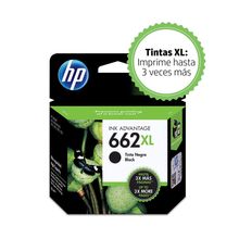 Cartucho de Tinta HP 662XL Negra Original CZ105AL