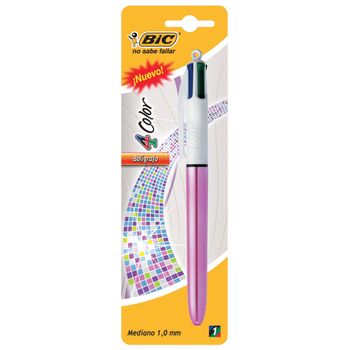 Bolígrafo Multicolor Bic Color Shine Punto Mediano Varios Colores 1 pieza