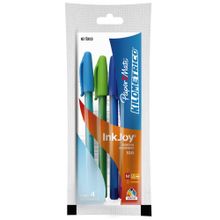 Bolígrafos Paper Mate Kilométrico 100 Punto Mediano Multicolor 4 pzas