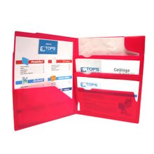 Folder Tamaño Carta Polipropileno 4 Divisiones Iclip Rosa