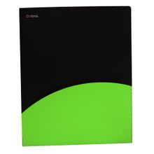 Folder Doble Solapa Tamaño Carta Oxford Negro con Verde