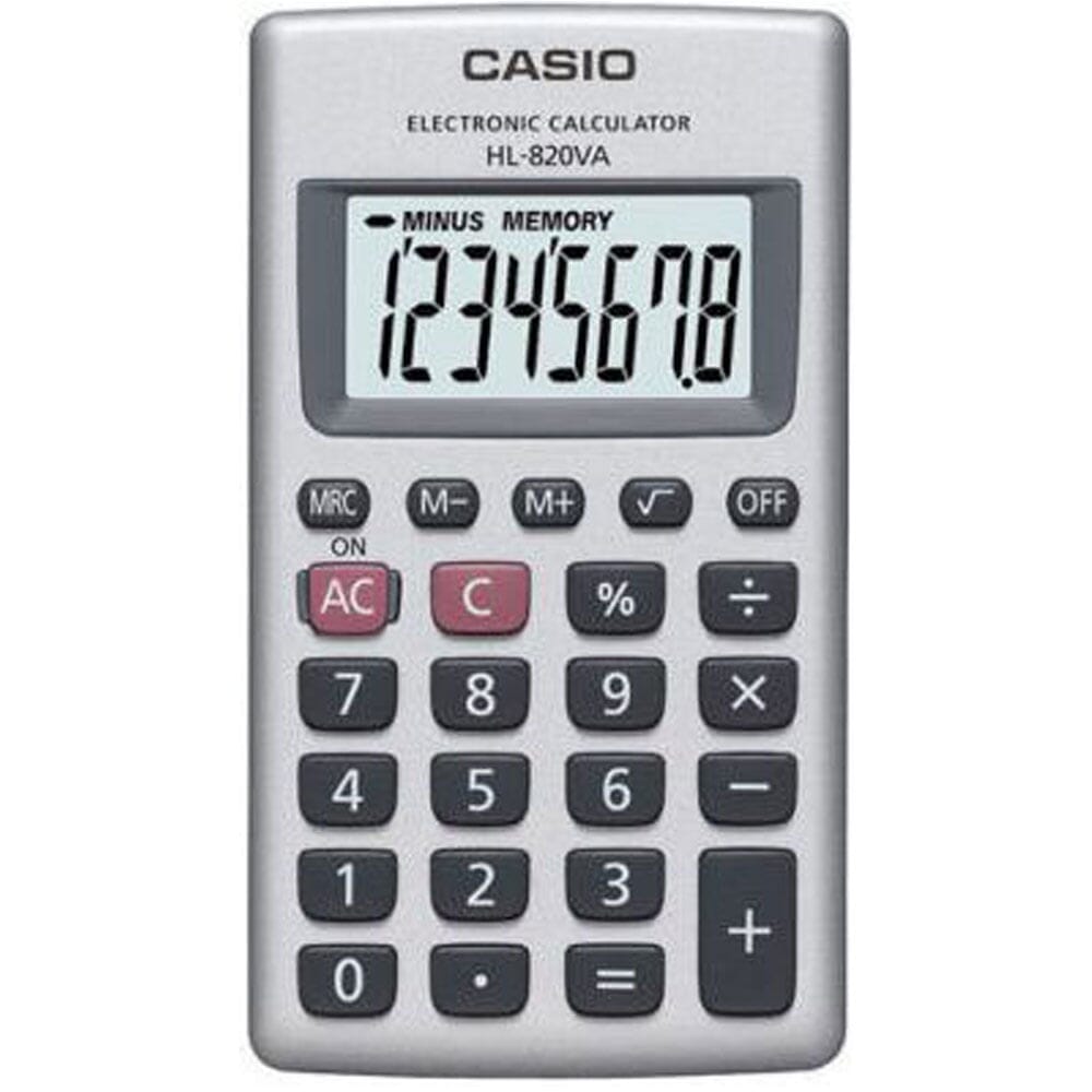 Calculadora Casio Portátil Hl-820Va, Calculadoras Basicas