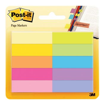 Post-It Mini Marcadores de Página Multicolor 12.7mm x 44.4mm 10 blocs de 50 hojas