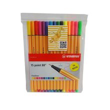 Rotulador Stabilo Point 88 Varios Colores 0.4mm 15 piezas