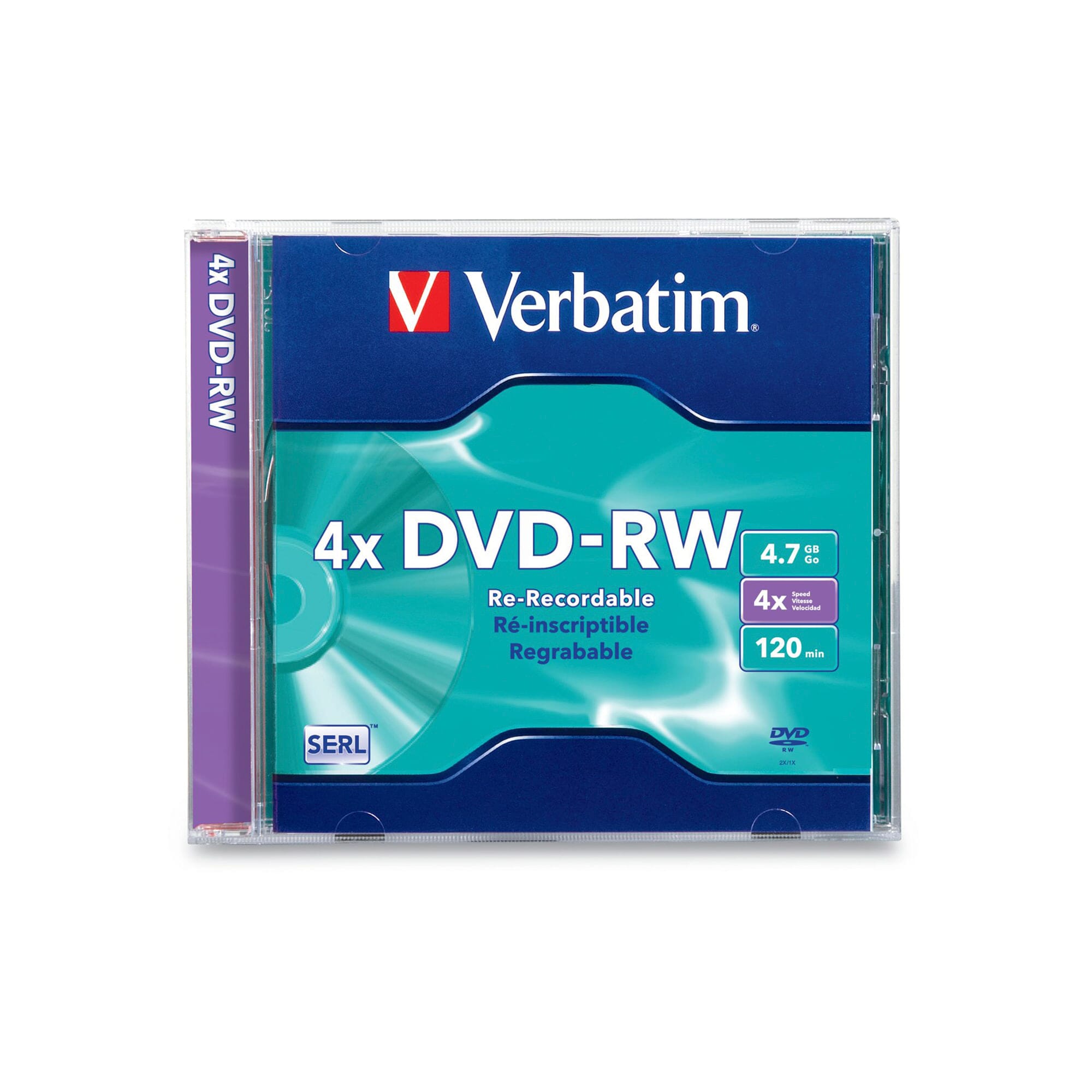DVD-RW Verbatim 4.7GB 120Min Individual