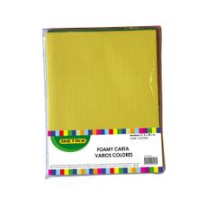 Hojas de Foamy Dietrix Tamaño Carta Multicolor 12 pzas