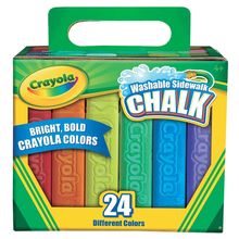 Gises Crayola Gigantes Lavables Varios Colores 24 piezas