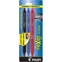 Bolígrafos de Gel Pilot Frixion Punto Fino Multicolor 3 pzas