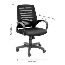 Silla Básica de Oficina OfficeMax Mate Ergonómica Negra