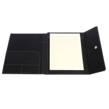 Carpeta Ejecutiva con Solapa Tamaño Carta Piel Sintética CBI Negra