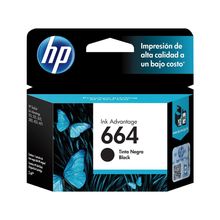Cartucho de Tinta HP 664 Negra Original F6V29AL