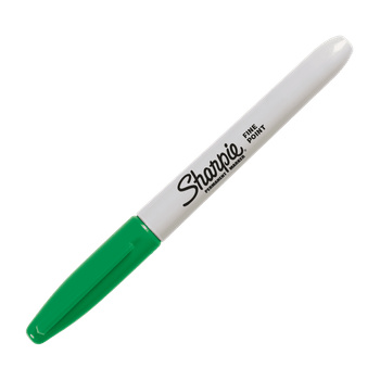 Marcador Sharpie Fino Singles Verde Retro