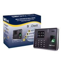 Reloj Checador De Huella Digital Para 25 Empleados Pza