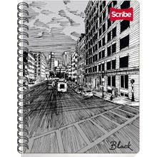 Cuaderno Forma Francesa Cuadro Chico Scribe Serie Black 100 hojas