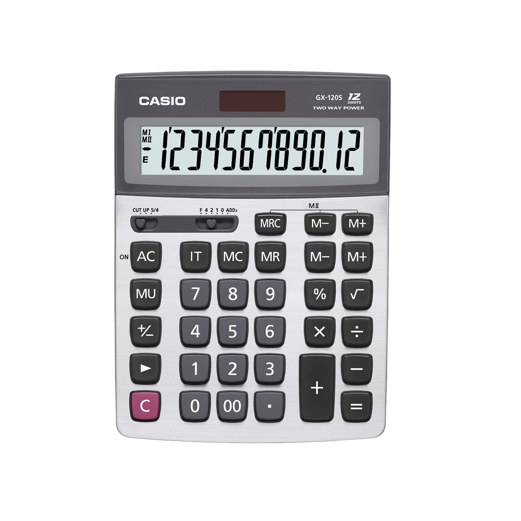 Calculadora Casio Mini De Escritorio Gx-120B 12 Dígitos | Calculadoras ...