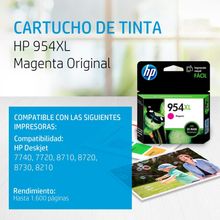 Cartucho HP 954XL Magenta