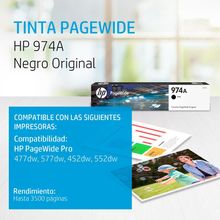 Cartucho HP 974A PW Negro