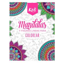 Bloc de mandalas para colorear y figuras armables Kiut