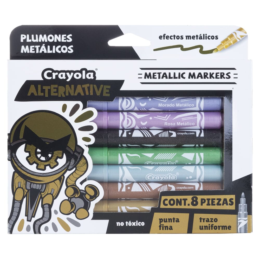 Crayola - Los plumones punta pincel de Crayola® son