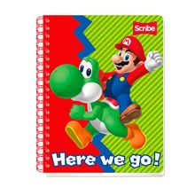 Cuaderno Profesional Rayado Scribe Mario Bros 100 hojas