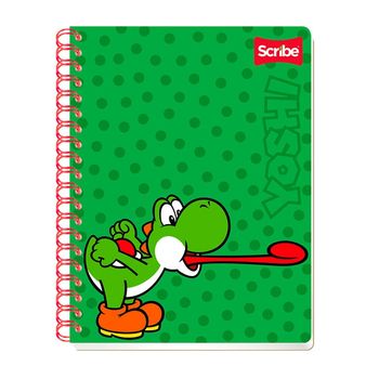 Cuaderno Profesional Rayado Scribe Mario Bros 2 100 hojas