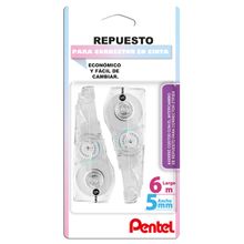 Cinta de Repuesto para Corrector Recargable Pentel 2 piezas