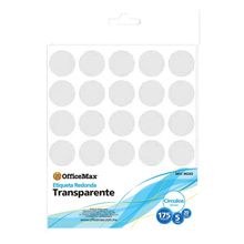 Etiqueta Redonda Transparente 18mm OfficeMax 150 etiquetas