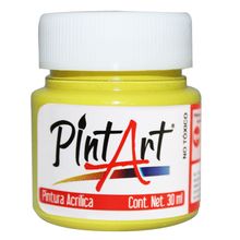 Pintura Acrílica Pint Art 201 Amarillo Limón 30ml