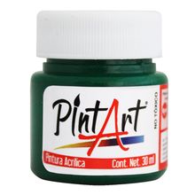 Pintura Acrílica Pint Art 504 Verde Brillante Obscuro 30ml