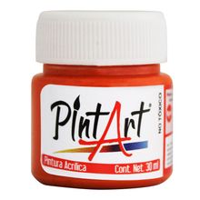 Pintura Acrílica Pint Art 208 Amarillo Anaranjado 30ml