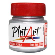 Pintura Acrílica Metálica Pint Art 827 Plata 30ml