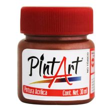 Pintura Acrílica Metálica Pint Art 824 Rojo Oxido 30ml
