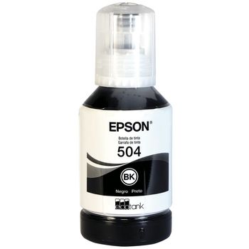Botella de Tinta Epson T504 Negra 127ml