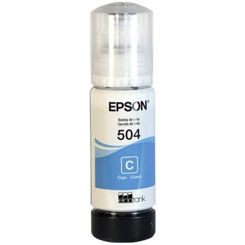 Tinta para Impresora Epson T504 Cyan