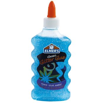 Pegamento Líquido Elmer's Glitter Azul 177 ml 1pza