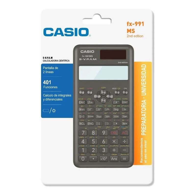 Calculadora Cient fica Casio Fx 991Ms 2 Calculadoras Cientificas