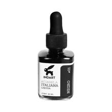Acuarela Líquida Italiana Indart Negro 30ml