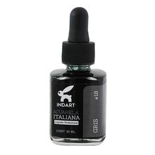 Acuarela Líquida Italiana Indart Gris 30ml