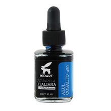 Acuarela Líquida Italiana Indart Azul Cobalto 30ml