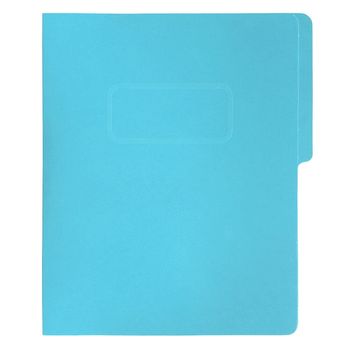 Folder Tipo Pressboard Tamaño Carta Broche 8cm Fortec Azul 5pzas
