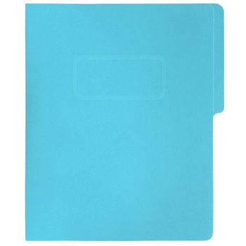 Folder Tipo Pressboard Tamaño Oficio Broche 8cm Fortec Azul 5pzas