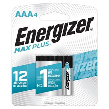 Pila AAA Energizer Max Plus 4 piezas
