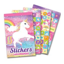 Bloc de Stickers Unicornio Varios Diseños 1 pza