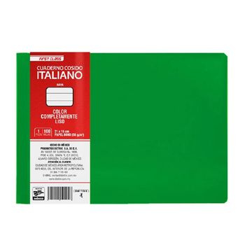 Cuaderno Forma Italiana Rayado Dietrix 100 hojas