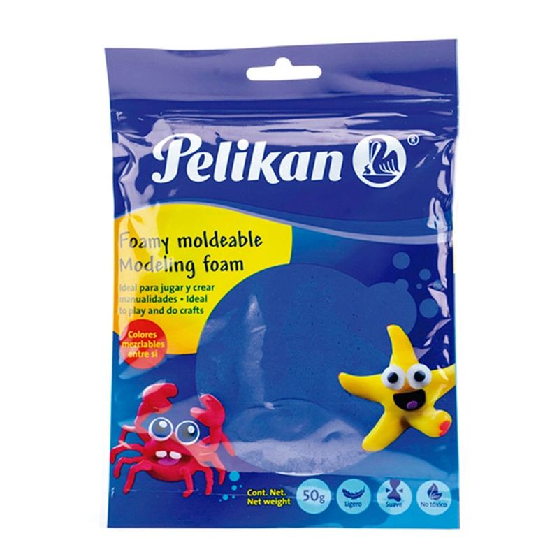 Foamy Moldeable Pelikan 50 g Azul, Manualidades