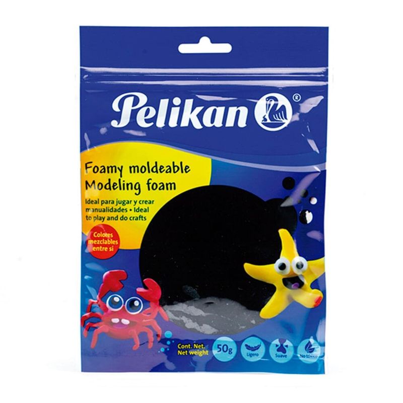 Foamy Moldeable Pelikan 50g Negro, Manualidades
