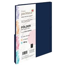 Folder Tamaño Carta Pochteca Azul Marino 10 piezas