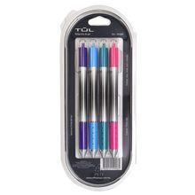 Bolígrafos de Gel Tul Punto Fino Multicolor 4 pzas