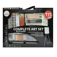 Set de Arte con Caballete de Aluminio Daler & Rowney 115 piezas