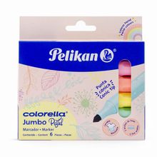 Marcadores Pelikan Jumbo Pastel 6 piezas